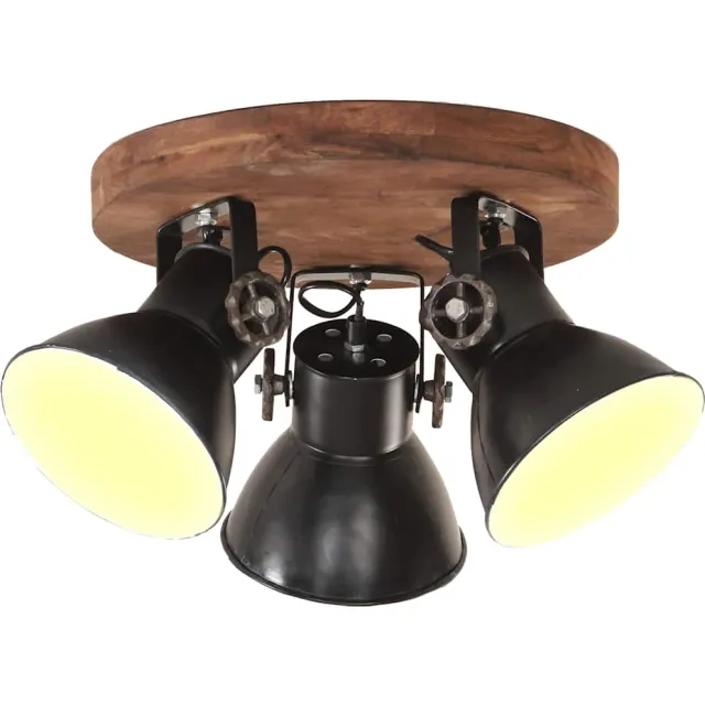 vidaXL Plafondlamp industrieel 25 W E27 42x27 cm zwart