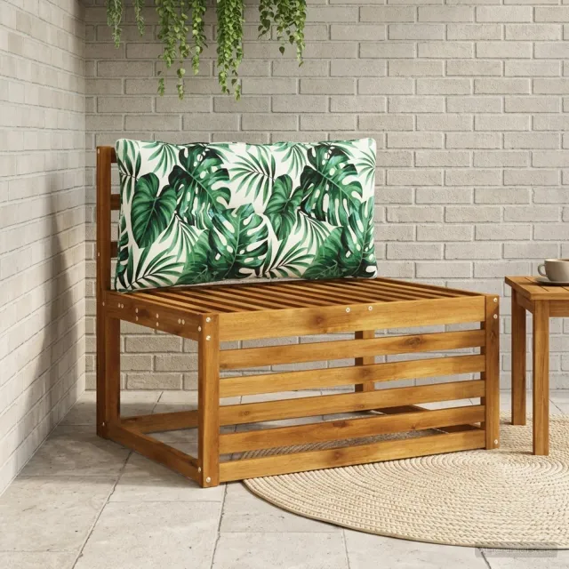 vidaXL Rugkussen PUTTEN 100% Polyester Bladpatroon 70 x 40 x 10 cm Groen