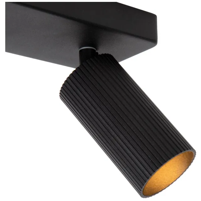 Lucide CLUBS - Plafondspot - 2xGU10 - Zwart