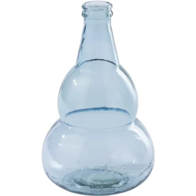 J-Line vaas - glas - lichtblauw