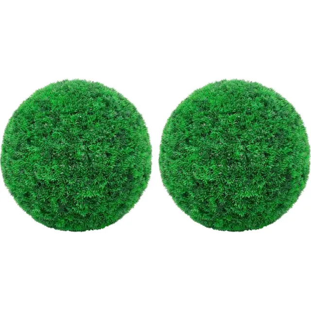 vidaXL Kunstbuxusbollen 2 st 45 cm groen