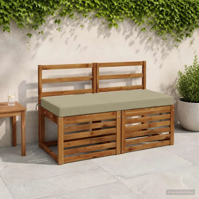 vidaXL Bankkussen SOEST 100% Polyester Lichtgroen 120 x 50 x 8 cm