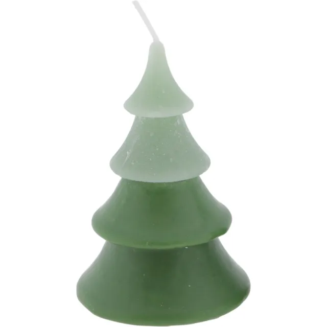 Home Society Kerstboom kaarsjes - Duo Layer - Groen - Lichtgroen - L - Doos 12 stuks