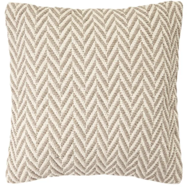 NOUS Living Leicester sierkussenhoes, 45x45 cm zand/off white