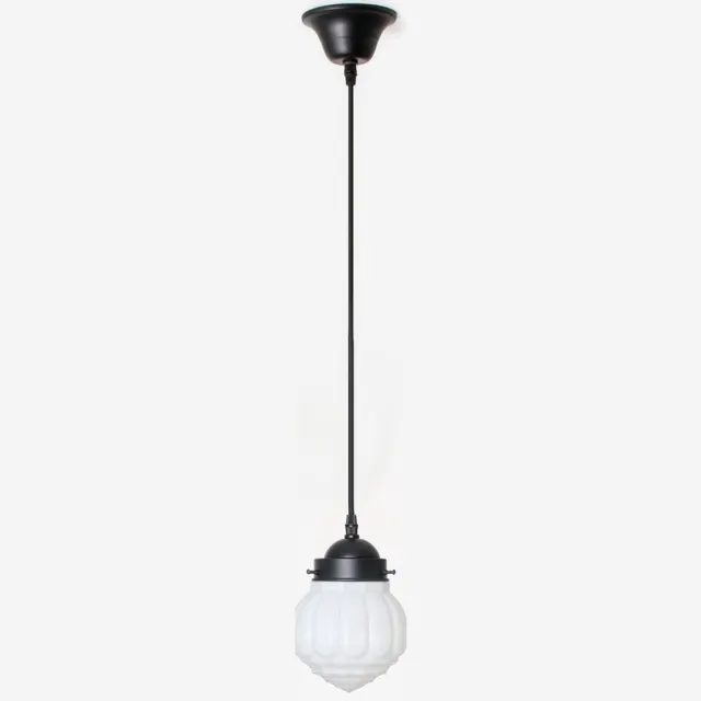 Coloured by Art Hanglamp aan snoer Wassail Moonlight - Art Deco Trade Zwart