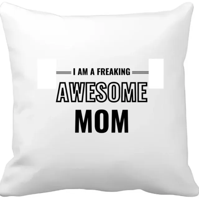 Akyol i am a freaking awesome mom Kussen hoes - Mama - de meest geweldigste moeder - moeder cadeautjes - moederdag - verjaardagscadeau - verjaardag - cadeau - geschenk - kado - gift - moeder artikelen - 40 bij 40 cm Multicolor