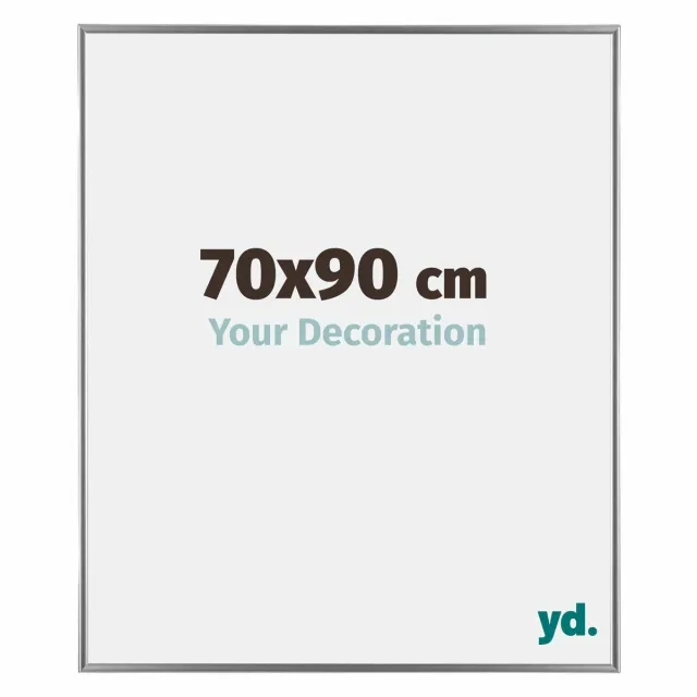 yd. Your Decoration - Fotolijst 70x90 cm - Kunststof - Zilver Hoogglans - Evry