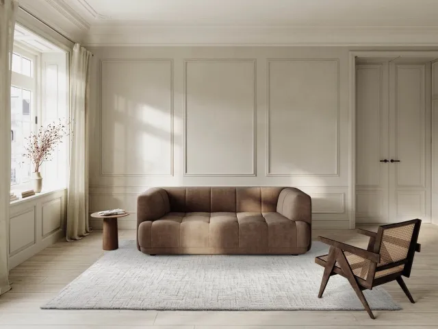 Tapis Home Tapison Home Kyoto 014.0500.6161 Vloerkleed - 160 x 230 cm - Wit - Rechthoekig - Polyester - Eetkamer, Woonkamer, Slaapkamer - Effen - Modern, Scandinavisch