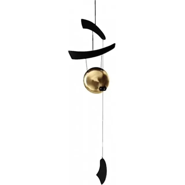 Phoenix Import Mani Bhadra Windgong Zen - 65 cm - Metaal - Zwart en Koperkleur