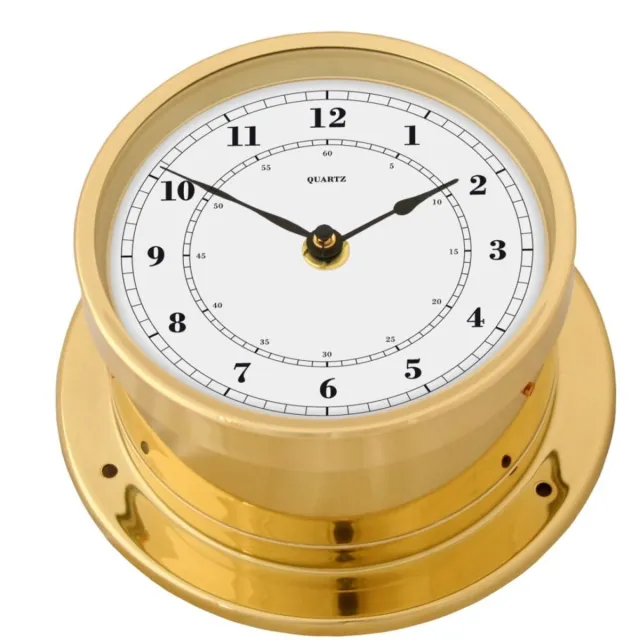 Fischer 1610U-45 - Scheepsklok 165mm Goud