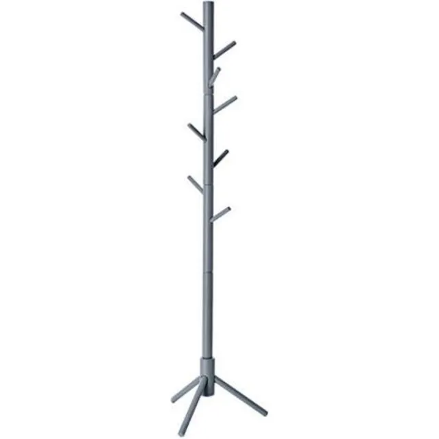 Segenn 's Aurora Staande kapstok hout - 175cm hoog - 8 haken - Grijs - Garderobe kapstok