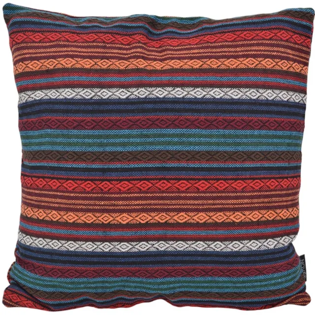 NOVÉE Mexican Theresa Kussenhoes | 45 x 45 cm | Katoen/Polyester rood/petrol