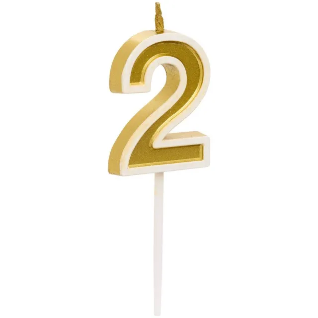 5 Five Simply Smart Verjaardagskaars nummer 2 VERJAARDAG Doré