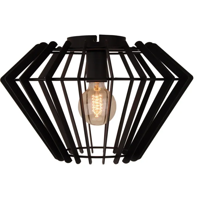 Chericoni Ligthing Chericoni Tavola Plafondlamp - 1-lichts - Ø38 cm - Zwart - Metaal