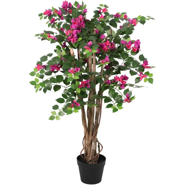 Trendyplants Kunst Bougainville - Bougainvillea - Kunstplant - Hoogte 120cm - Potmaat Ø16cm Groen