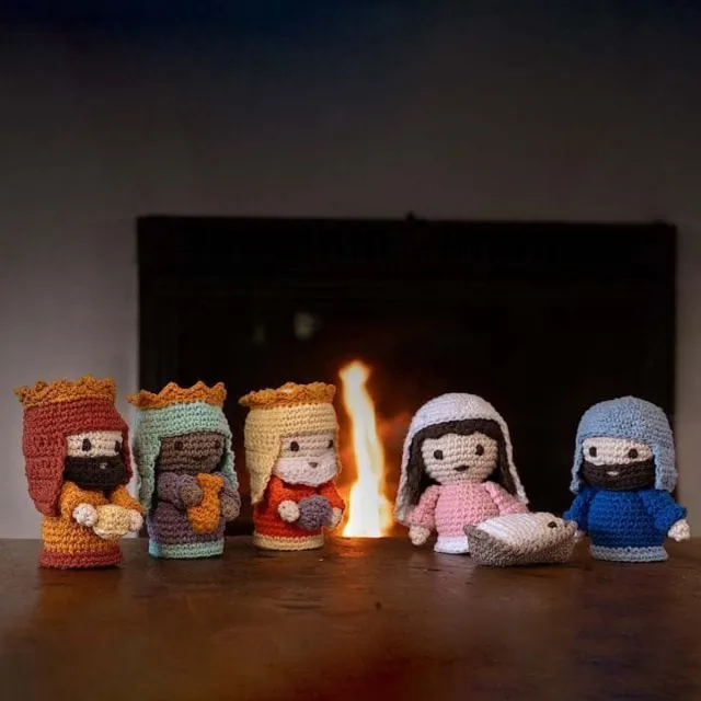 Hoooked DIY Haakpakket Belém Kerststal Multicolor