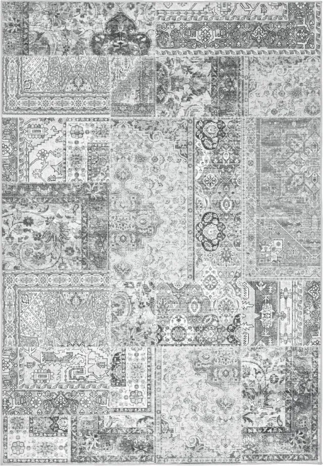 Meghan Lalee Vloerkleed Avantgarde 105 grijs – 230 x 330 cm – 100% polyester, machinegeweven
