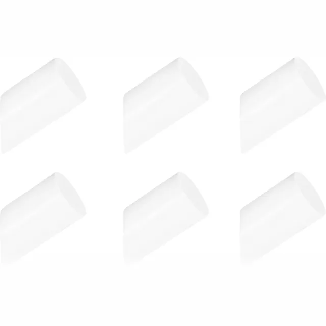 QUVIO Kapstok - Set van 6 - Kledinghangers - Wandkapstok - Wand haakje - Kapstokken - Ophanghaakjes - Muurhaakjes - Ophangsysteem - Wit - Diameter 3 cm