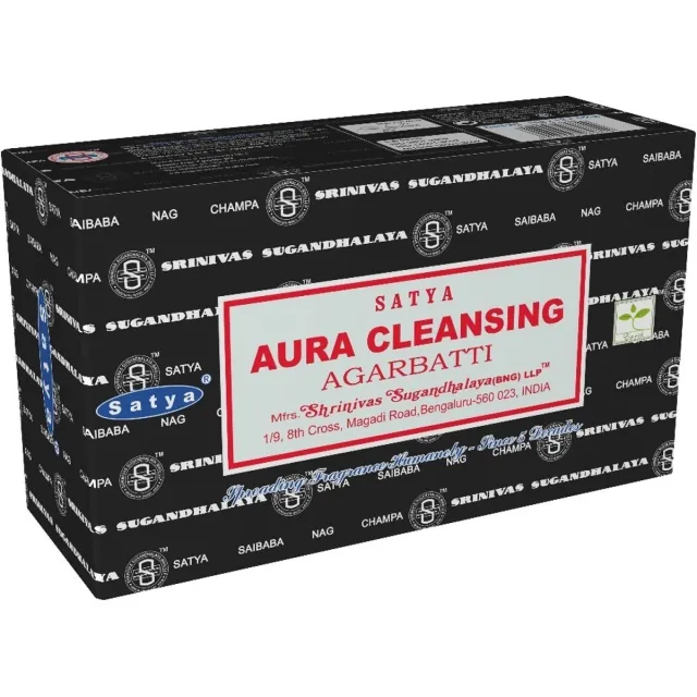 Satya wierook - Aura cleansing - 12 x 15 stokjes