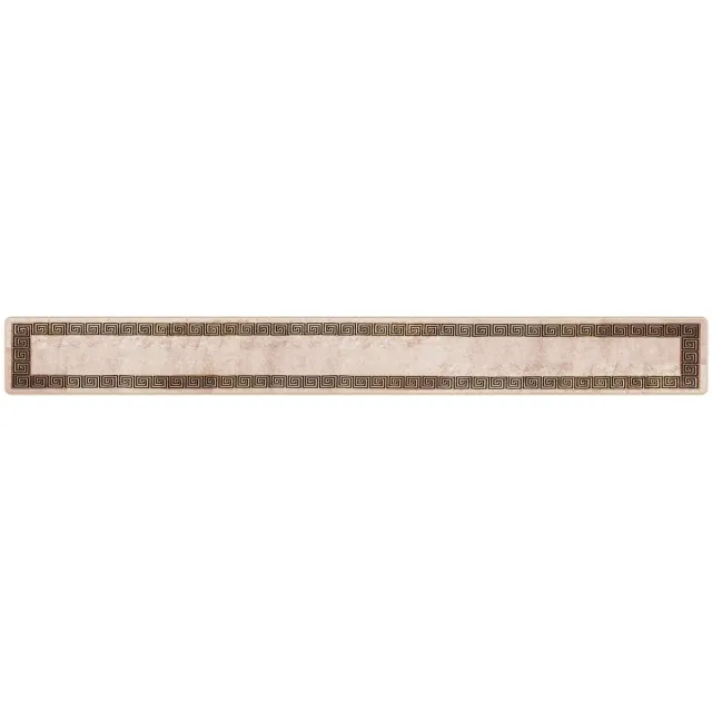 vidaXL Tapijt - Runner - MARSA - Beige - en - Zwart - 50 - x - 450 - cm - Polyester - en - PVC