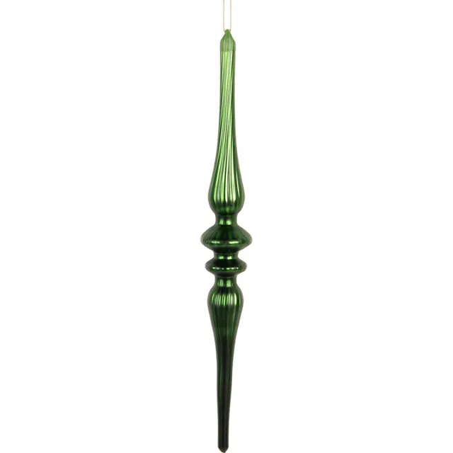 Clayre & Eef Kersthanger Ø 4x29 cm Groen Glas