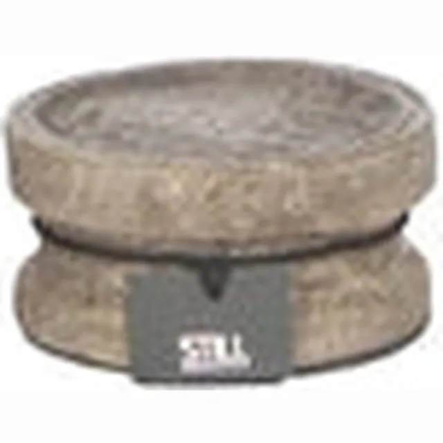 STILL Kaarsenstandaard - Earth - Grijs - 12 x 6 cm