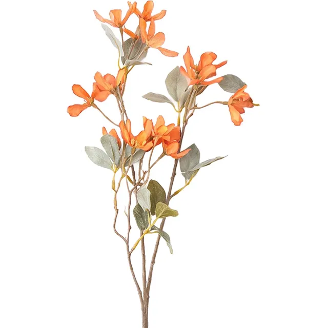 Clayre & Eef Kunstbloem Oranje Kunststof