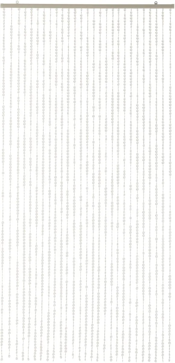 J-Line gordijn Kralen - kunststof - transparant
