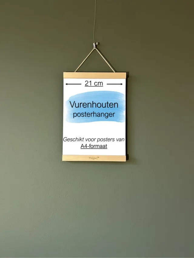 Flexjuf Posterhanger A4-formaat (21 cm) Vuren hout a4-formaat / vuren