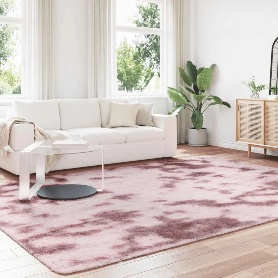 vidaXL Hoogpolig vloerkleed NAVARRA 240x340 cm polyester stoffig roze, foto 3