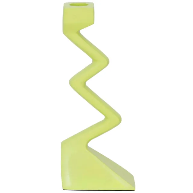 Urban Nature Culture Sigsag kandelaar (9x6x22 cm) Groen