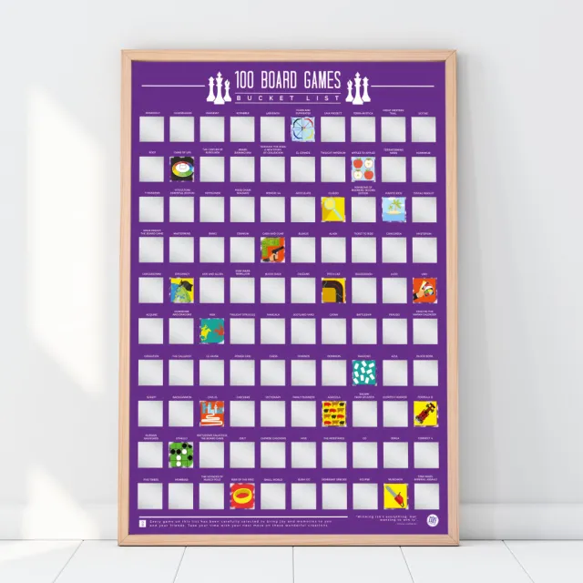 Gift Republic Krasposter - 100 Bordspellen Multicolor