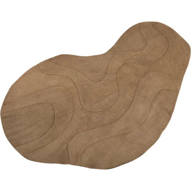 WOOOD Alya Vloerkleed - Polyester - Bruin - 1x170x240 palebrown