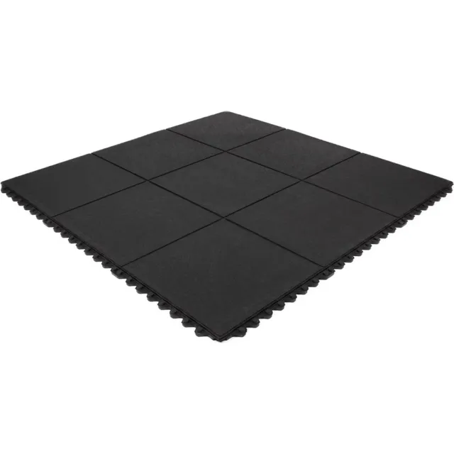 Rubbermagazijn Anti vermoeidheidsmat - Zwart - 90x90cm - Werkplaatsvloer - Dikte 14mm