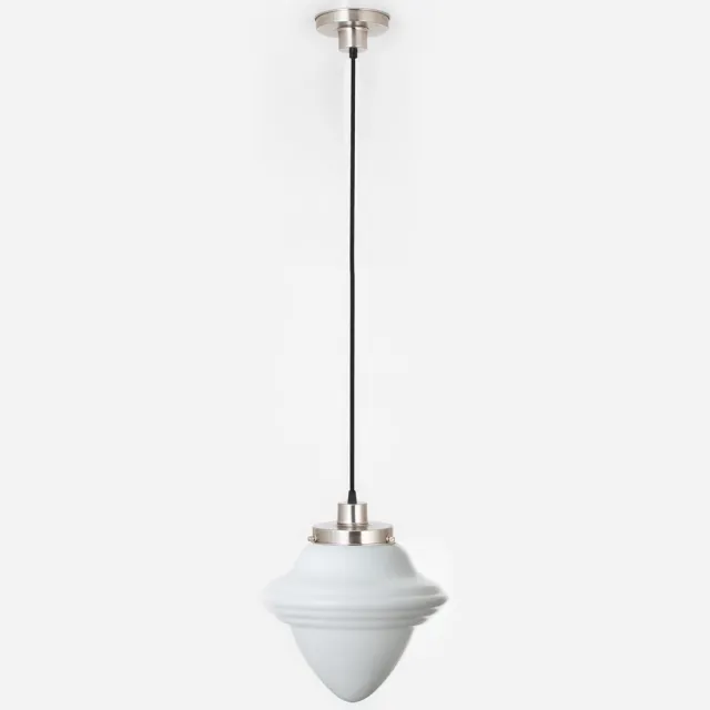Coloured by Art Hanglamp aan snoer Acorn Large 20's Matnikkel - Art Deco Trade