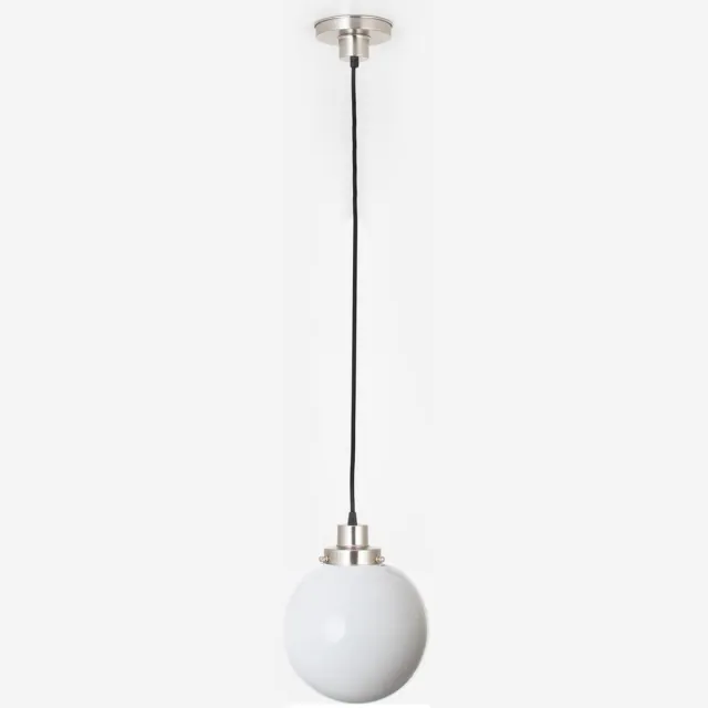 Coloured by Art Hanglamp aan snoer Bol 25 20's Nikkel - Art Deco Trade