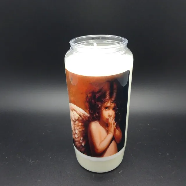 Partijhandel RODO Noveenkaars Engelen 002 - 6 dagen brander (5 stuks) wit