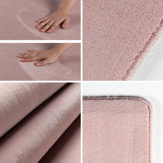 Ayyildiz Effen vloerkleed Sky wasbaar 80 x 250 cm cm Roze tapijt
