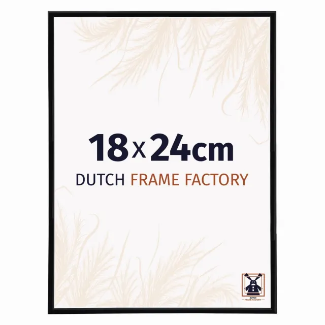 Dutch Frame Factory Fotolijst 18x24 cm - Kunststof - Zwart Hoogglans - Angers