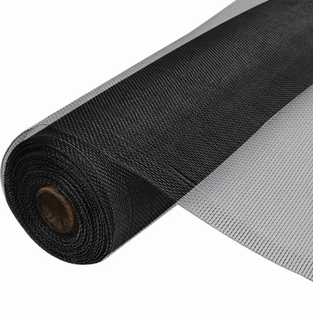 Hb Aluminium horrengaas zwart - Sterk gaas - 100 x 250 cm - Op rol