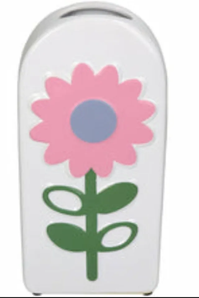 Kersten Vaas met bloemmotief 'Aster' Wit