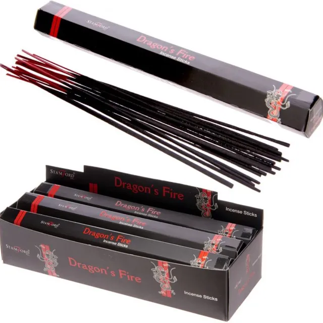 Stamford zwart Stamford Dragon's Fire - Stamford Black Wierook Stokjes Zwart