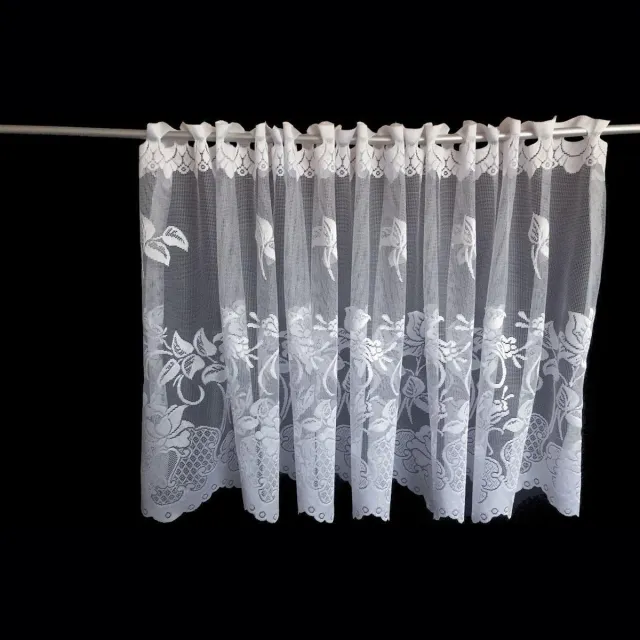 supergordijnen Wit Valletje Gordijn – 4 Meter – 40 cm Hoog – Elegant Design