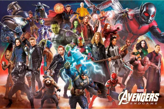 Posterpoint Avengers Avengers The Endgame poster - Marvel - Thor- Hulk- Iron Man - 91.5 x 61. cm multi
