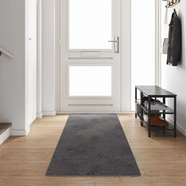 vidaXL Tapijt Loper Zwart 80 x 400 cm 100% Polypropylene Tuft, foto 2