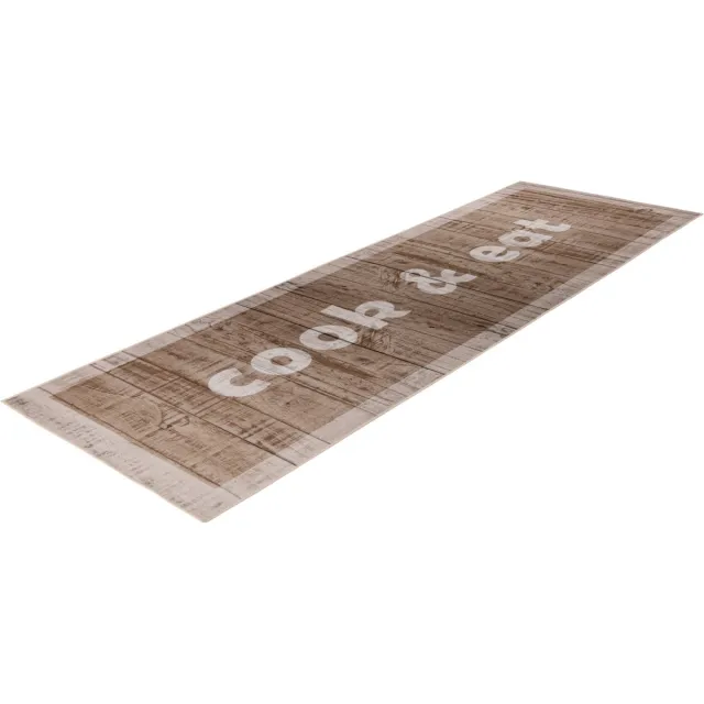 Lalee Luna keuken loper met antislip rug keuken tapijt wasmachine wasbaar 60x180 cm beige COOK