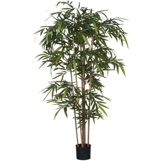 Mica Decorations Kunstplant Bamboe Groen - H 180cm - Kunststof pot - Mica Decorations