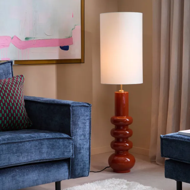 NOUS Living vloerlamp Lily Rood