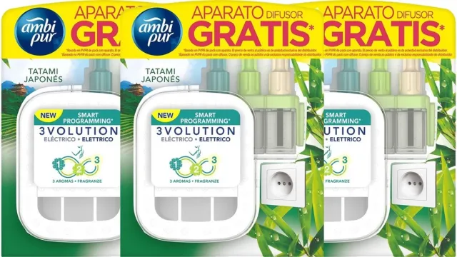 Ambi Pur 3Volution Geurstekker- Tatami Japan - 3 Stuks Wit