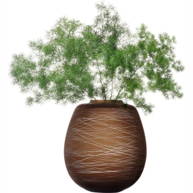 L.S.A. Boulder Vaas Bruin - Ø 23,9 cm - H 27,2 cm